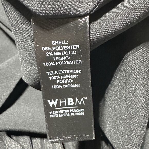 WHBM White House Black Market Women’s Dress L Size L Tie Belt Ruffle Hem NWT - Picture 8 of 13